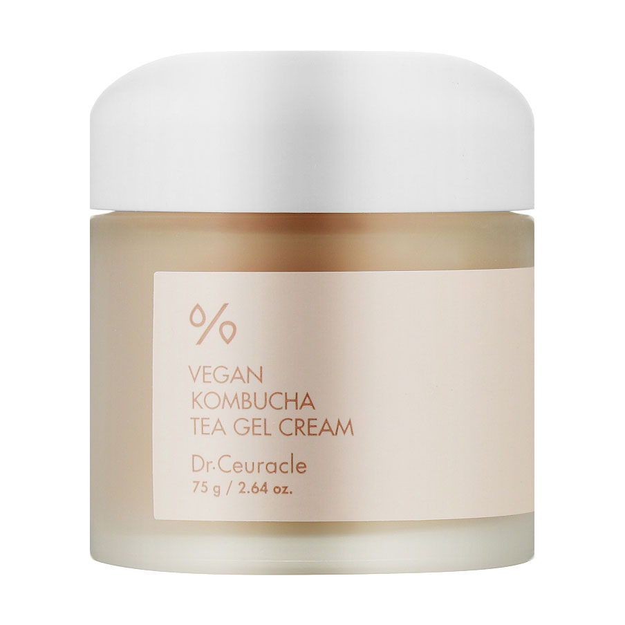 Крем-гель для обличчя Dr.Ceuracle Vegan Kombucha Tea Gel Cream з екстрактом комбучі, 75 г